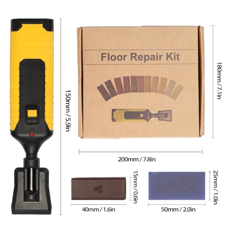 "WoodFixxMagic™ | Reparatieset voor Duurzame Vloeren | 11 kleuren was | Gemakkelijk te gebruiken!